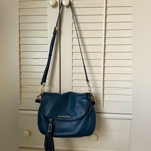 Michael Kors tassel bag. Navy blue. Gently used.